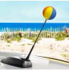 HappyBalls Beach Ball Car Antenna Topper / Auto Dashboard Accessory  